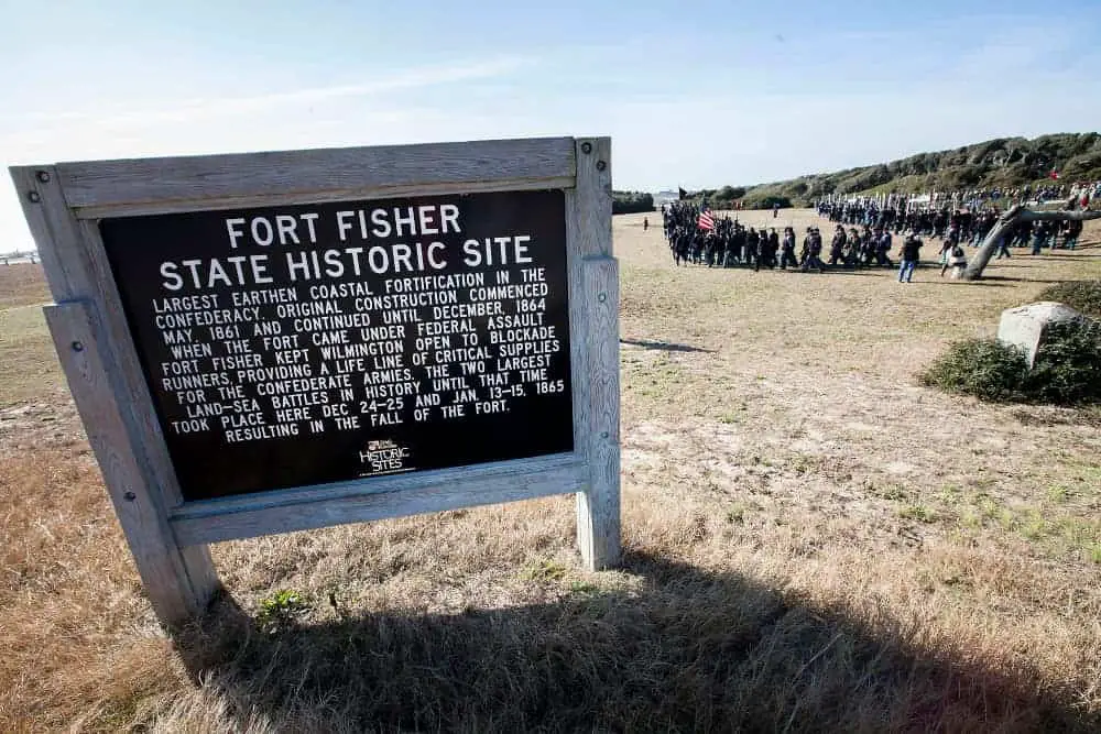 fort fisher civil war battle reenactment